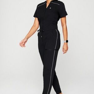 Fabletics Black Streamlined Jumpsuit with Athletic Fit (BRAND NEW, NEVERWORM)